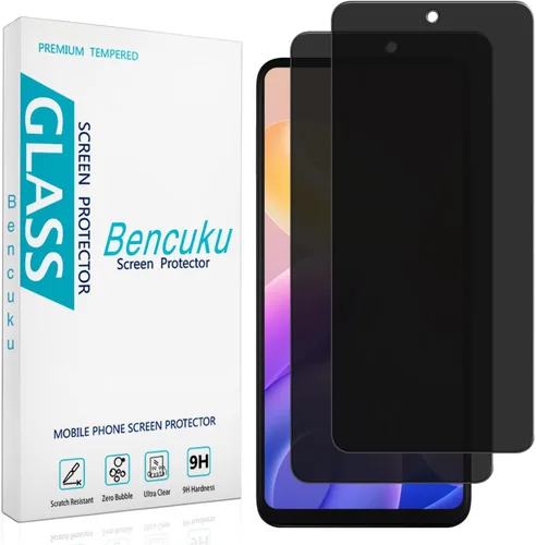Miniatura 10 de Paquete de 2 protectores de pantalla de privacidad para Motorola Moto G 5G (2024), vidrio templado antiespía, sin burbujas, compatible con fundas
