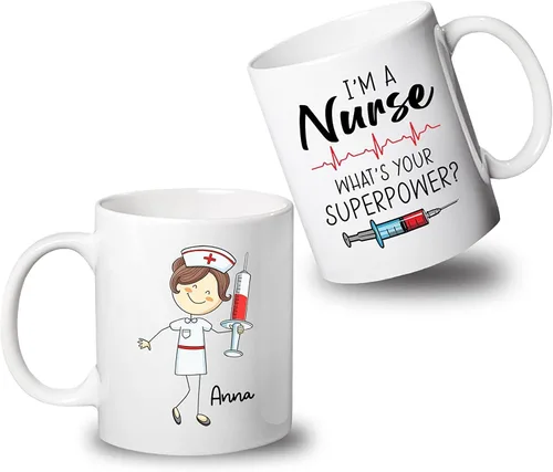 Miniatura 8 de Taza de café con nombre personalizado para médicos, taza de café personalizada para médicos, regalo para hombres, hombres, doctores, estetoscopio
