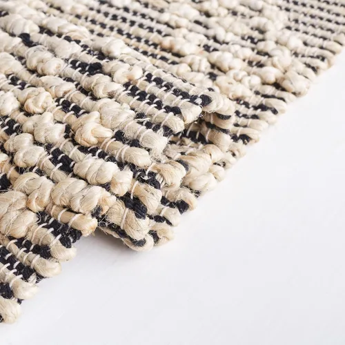 Miniatura 5 de SAFAVIEH Natural Fiber Collection NF383A - Alfombra de pasillo de 2 pies 3 pulgadas x 8 pies, color rubor y negro, tejido plano, diseño geométrico