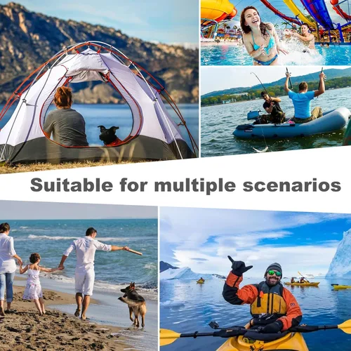Miniatura 3 de Bolsa impermeable 2 en 1 para acampar al aire libre, playa, bolsa a prueba de arena, mochila impermeable para teléfono celular, accesorios