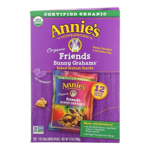 Miniatura 13 de Annie's Galletas orgánicas originales de Cheddar Squares horneadas, hechas con queso real, 11.25 onzas
