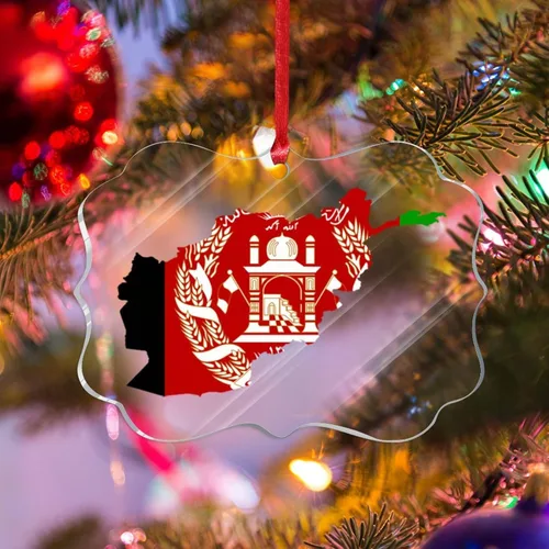 Miniatura 9 de Bandera de Albania, silueta de árbol, adorno de decoración de árbol de Navidad, bandera nacional, recuerdo de árbol de Navidad, recuerdo de Albania