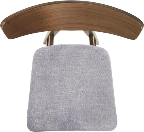 Miniatura 11 de Christopher Knight Home Stocker - Sillas de comedor tapizadas, color gris oscuro/nogal (juego de 2)