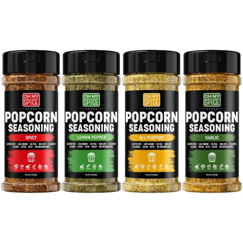 Miniatura 26 de Popcorn Seasoning Chocolate Powder Mix - Gluten Free & Low Sodium Cocoa Powder Blend Popcorn Flavoring Seasoning. Healthy Movie Night Theater Pop
