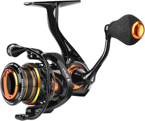 Miniatura 2 de KastKing Zephyr Spinning Reels – 7+1/6+1 BB – Carbon Fiber Drag – Stainless Steel Shaft – Aluminum & CNC Spool – Black/Green/Orange – Sizes 500/1000