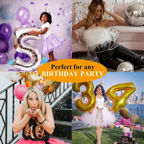 Miniatura 7 de Luwigs Banda de cumpleaños Queen para regalo de cumpleaños de oro rosa, banda con purpurina, accesorios de fiesta para niñas y mujeres, un paquete