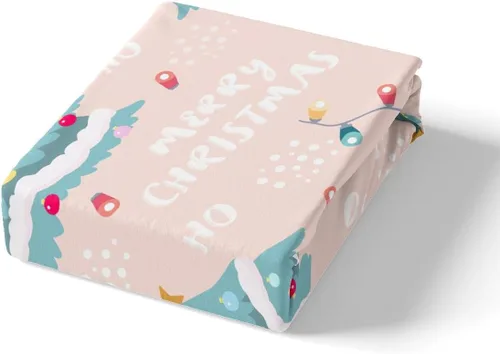 Miniatura 4 de Funda de edredón de Feliz Navidad para niños, jóvenes y adultos, juego de ropa de cama de Papá Noel de Navidad, diseño de copos de nieve, árbol