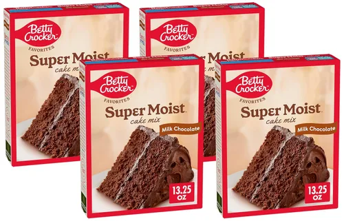 Miniatura 54 de Betty Crocker Delights Mezcla de pastel de chocolate alemán súper húmedo, 13.25 onzas (paquete de 12)