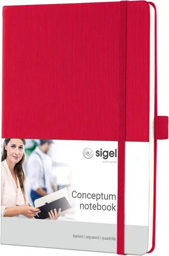 Miniatura 17 de Sigel Cuaderno CO120 CONCEPTUM®, negro, Tapa dura, liso con hoja guía rayada, aprox. A5, con numerosas características