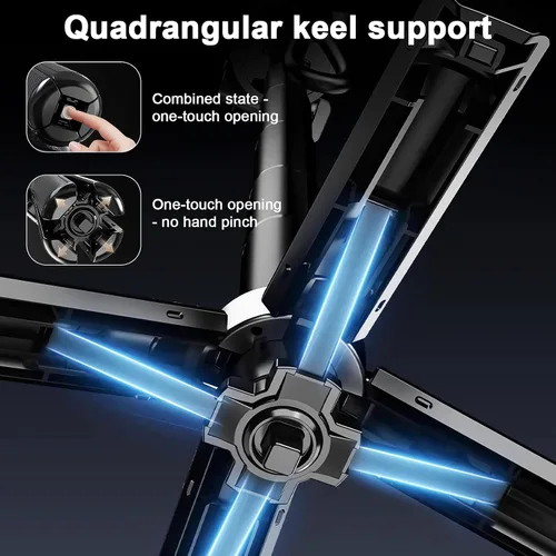 Miniatura 5 de Soporte de trípode para teléfono 4 en 1 con clip, palo de selfie extensible con rotación de 360° e inclinación de 225°, mango plegable portátil
