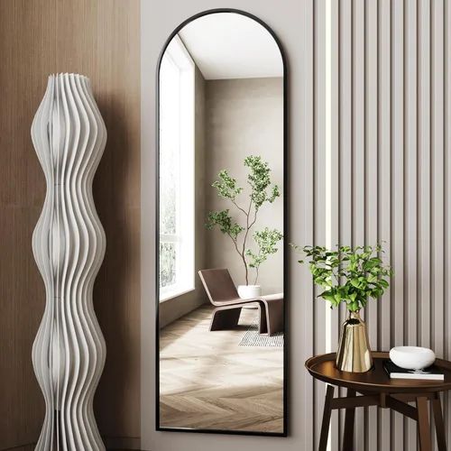 AUYHM Espejo de Pared de Cuerpo Completo 18"x58", Espejo de Suelo Arqueado, Espejos de Pared de Cuerpo Completo, Espejos de Pared Arqueados, Espejo