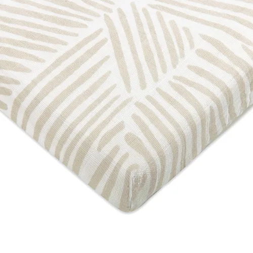 Miniatura 13 de Babyletto Sábanas para cuna de 100% algodón orgánico para todas las etapas, con certificado GOTS, ajustables 360°, muselina ultra suave