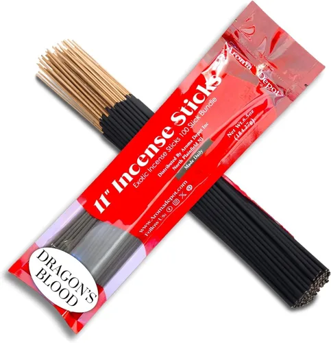 Miniatura 3 de Myrrh Most Exotic Varillas de incienso de 11 pulgadas. Aproximadamente 85 a 100 varillas por paquete, cada barra natural se quema durante 45 minutos