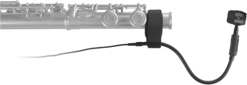 Miniatura 4 de HEIMU Micrófono condensador de instrumento con clip + clip universal (para flauta)