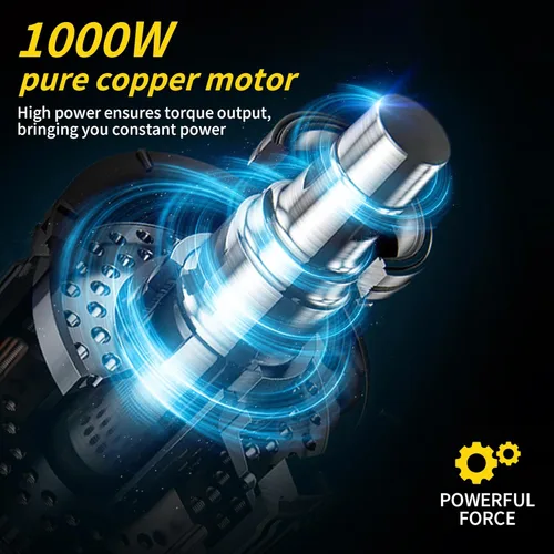 Miniatura 5 de Llaves de impacto eléctricas, llave de impacto inalámbrica de 1/2 pulgada, kit de pistola de impacto de potencia con 1000 N.m, destornillador