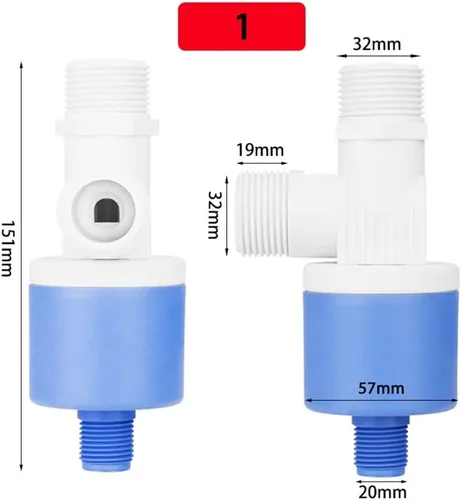 Miniatura 2 de 1pcs Automatic Floating Ball Valve for Water Level Control - 1/2'', 3/4'', 1'' Thread Size, High Efficiency, Non-Toxic(1Inch)