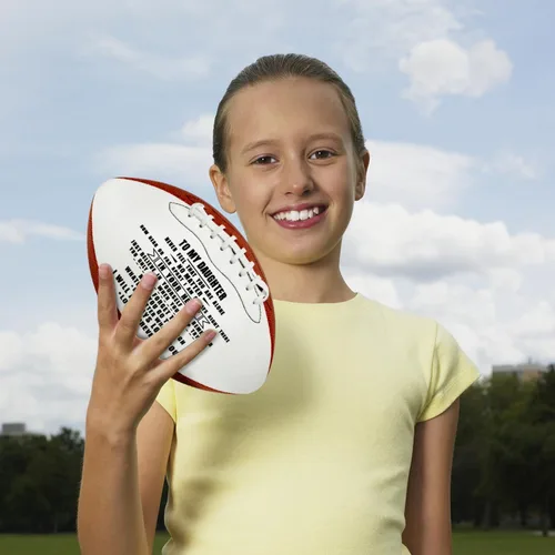 Miniatura 6 de KWOOD Balón de fútbol personalizado y grabado para hijo, de cuero para interior/exterior con bomba y bolsa de transporte, regalo de Navidad