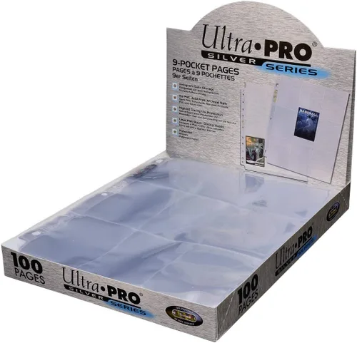 Miniatura 4 de Ultra Pro, 9 páginas de bolsillo serie Silver para tarjetas tamaño estándar, Azul, Estándar