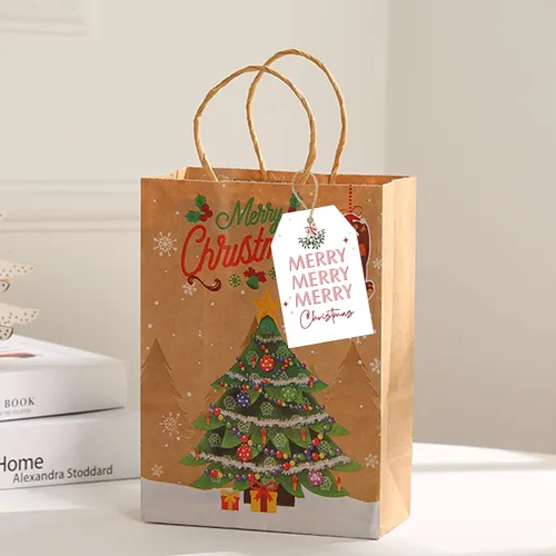Miniatura 7 de Etiquetas de regalo de Navidad de Anwyll con cuerda - 50 piezas etiquetas de arco rosa feliz feliz feliz Navidad para regalos etiqueta de regalo