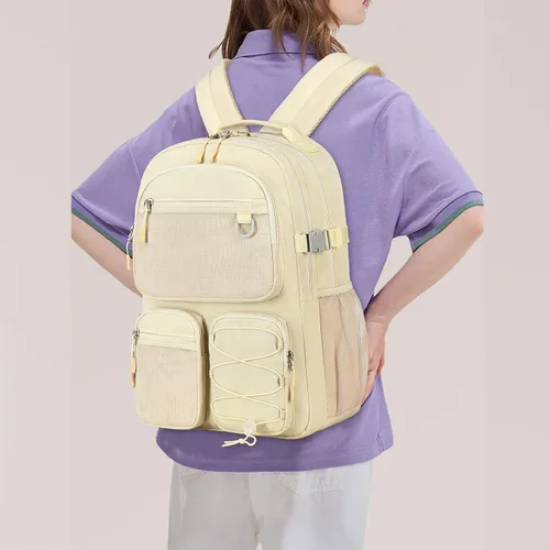 Miniatura 2 de Lohol Mochila resistente al agua con múltiples bolsillos para la escuela, viajes al aire libre, universidad, bolsa para laptop de 15.6 pulgadas