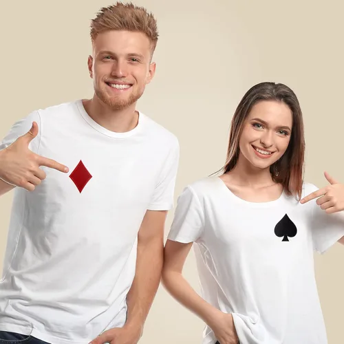 Miniatura 6 de OIIKI 16 piezas de parches de cartas de juego, parches de póquer de espadas para planchar en la ropa, apliques bordados de juego de Las Vegas