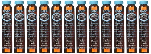 Miniatura 3 de Hask Aceite reparador de aceite de argán para el cabello, 5/8 oz (paquete de 12)