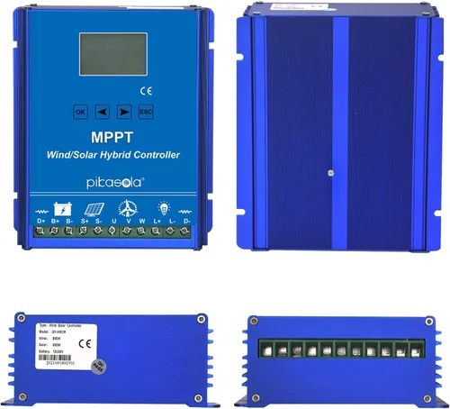 Miniatura 5 de 1400W Fuera de la Red con Controlador Híbrido de Viento y Solar Descargable Auto 12/24V Batería MPPT Carga Impulso Flotante de Máximo 800W Generador