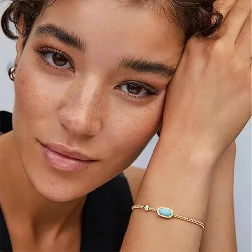 Miniatura 3 de Kendra Scott Grayson - Pulsera elástica de cristal, joyería de moda para mujer