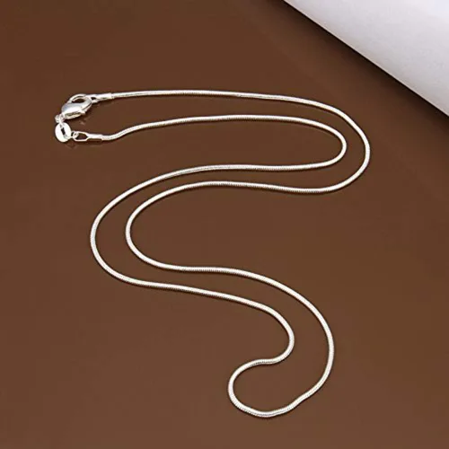 Miniatura 6 de Fashion - Cadena de plata de ley 925 (0.039 in, cadena de serpiente)