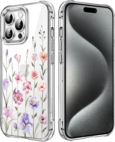 Miniatura 112 de Funda transparente de girasol compatible con iPhone SE 2022 SE 2020 7 8, funda trasera floral para niñas y mujeres, funda protectora transparente