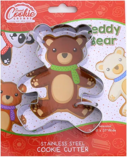 Miniatura 7 de Juego de cortador de galletas de oso de peluche, utensilios de cocina afilados y de acero inoxidable, un ajuste divertido para sándwiches