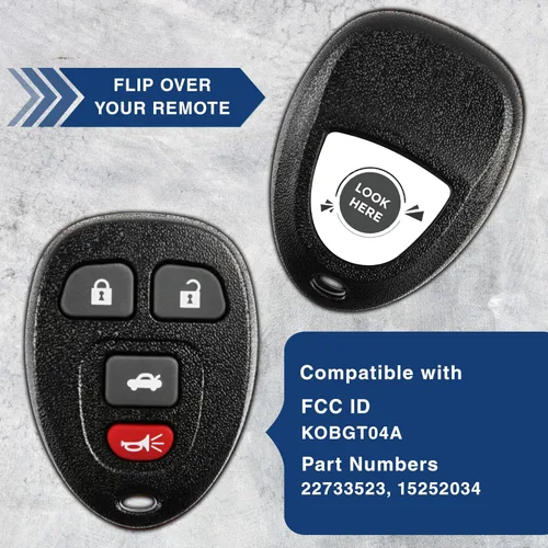Miniatura 5 de KeylessOption Llavero remoto de entrada sin llave para 22733523 05 06 Chevy Cobalt Pontiac G6 Grand Prix Buick Allure Lacrosse 04 05 Chevy Malibu