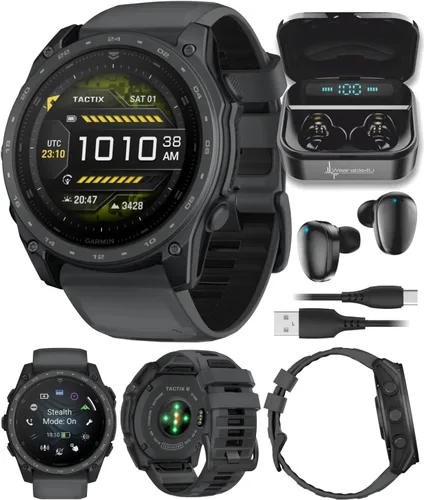 Miniatura 11 de Garmin Tactix 8 Cerakоtе de 2.008 in, reloj inteligente táctico con GPS premium, pantalla AMOLED, solucionador de balística aplicada, paquete