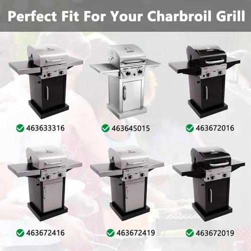 Miniatura 2 de Kit de reparación para Charbroil 463633316 463645015 463672016 463672416 463672419 463672019 463672216 463672219 piezas de parrilla, para Charbroil
