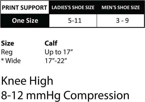 Miniatura 5 de Cherokee Printsupport - Calcetines de apoyo para mujer (12 mmHg)