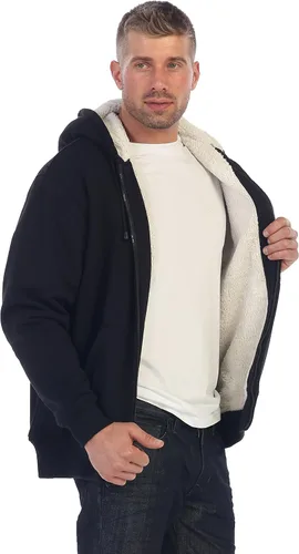 Miniatura 4 de Gioberti Chaqueta con capucha de forro polar pesado para hombre
