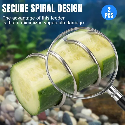Miniatura 4 de Comedero de vegetales para pecera, acuario, para acuario, vegetariano, soporte para alimentos frescos para peces, cíclidos de Malawi, pez pleco