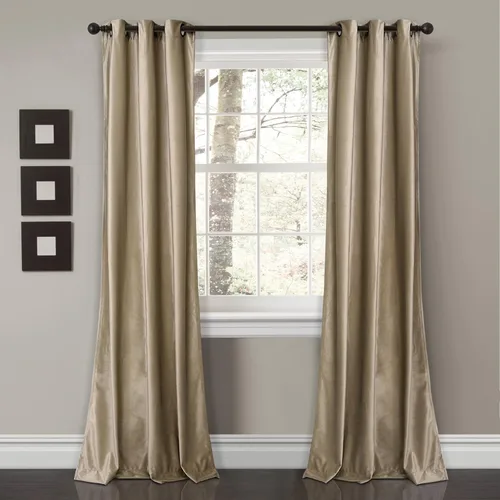 Miniatura 16 de Lush Decor Prima Velvet Sólido - Par de paneles de cortinas para ventana con ojales de filtrado de luz, 95" L x 38" A, Negro