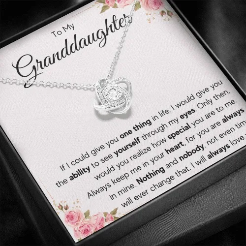 Miniatura 2 de Collar para nietas, regalos de abuelas o abuelos, para mi nieta, joyería para una graduación o cumpleaños, con una tarjeta y una caja de regalo