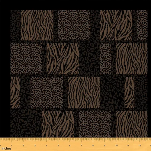 Miniatura 31 de Tela con Estampado de Leopardo por Yarda, Tela de Tapicería de Guepardo Africano Vida Silvestre para Sillas Sofá, Tela Impermeable de Piel de Animal