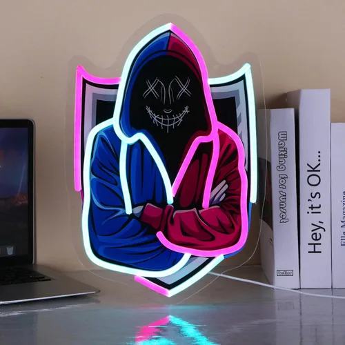 Miniatura 11 de Adorable letrero de neón de helado LED para decoración de pared, luz USB y batería para habitación de niños, dormitorio, sala de juegos, regalo