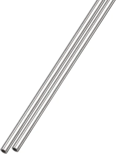 Miniatura 40 de METALLIXITY Tubo de acero inoxidable 304 (0.236 in de diámetro x 0.024 in de pared T x 11.811 in de largo), 2 piezas, tubo recto - para muebles