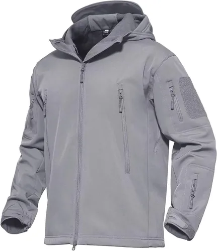 Miniatura 14 de MAGCOMSEN Chaqueta táctica para hombre, impermeable, con forro polar, para esquí, nieve, invierno, cortavientos