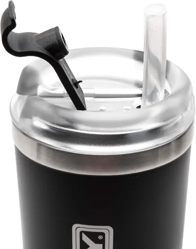 Miniatura 4 de Vaso Shelby de acero inoxidable de doble pared con aislamiento de 24 onzas Aislamiento al vacío Se adapta a bebidas calientes o frías Tapa