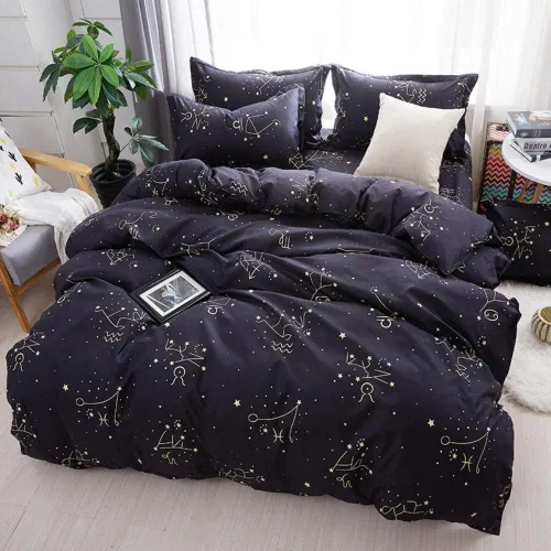 Miniatura 13 de Feelyou juego de funda de edredón y fundas de almohada de microfibra de poliéster suave para niños y niñas, diseño de mariposas, piñas, ciervos