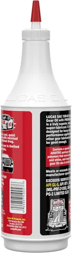 Miniatura 2 de Lucas Oil 10047 SAE 75 vatios 90 lubricante de diferencial y transmisión sintética, 1 cuarto, Multi