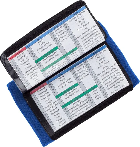 Miniatura 2 de WristCoaches Pulseras de juego de fútbol - Equipo de mariscal de campo juvenil - Libro de jugadas de pulsera - Pulseras de sóftbol para letreros