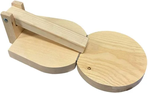 Miniatura 6 de Tortilla Prensa redonda de madera Fabricante Tortilladora de Madera Redonda