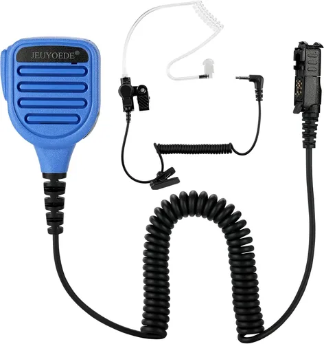 Miniatura 7 de Micrófono de radio impermeable con control remoto Walkie Talkie Micrófono con conector de audio de 0.138 in compatible con Motorola XPR3300 XPR3300e