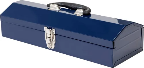 Miniatura 10 de TCE ATB102U Torin 16" Hip Roof Style Caja de herramientas de acero portátil con cierre de pestillo de metal, azul